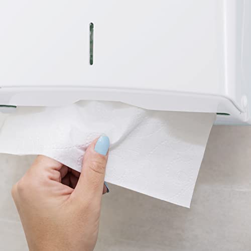 Jofel AH37000 - Dispensador de toallas formato zig-zag, admite 600 toallas, color blanco