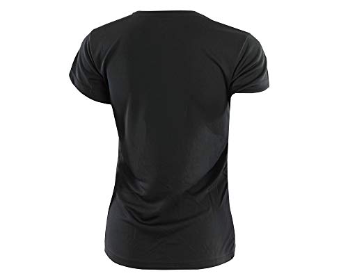 Joma Combi Camiseta Deportiva para Mujer de Manga Corta y Cuello Redondo, Negro (Black), S