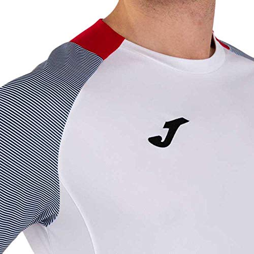 Joma Essential II Camisetas Equip. M/C, Hombre, Blanco Marino, 2XS
