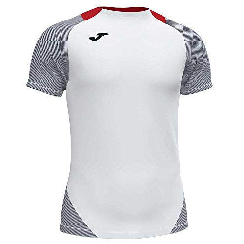 Joma Essential II Camisetas Equip. M/C, Hombre, Blanco Marino, 2XS