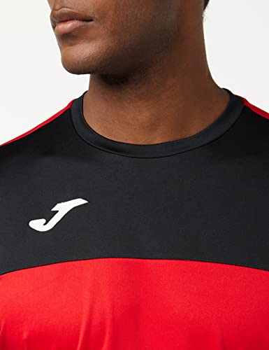 Joma Winner Camisetas Equip. M/C, Hombre, Rojo Negro, XL