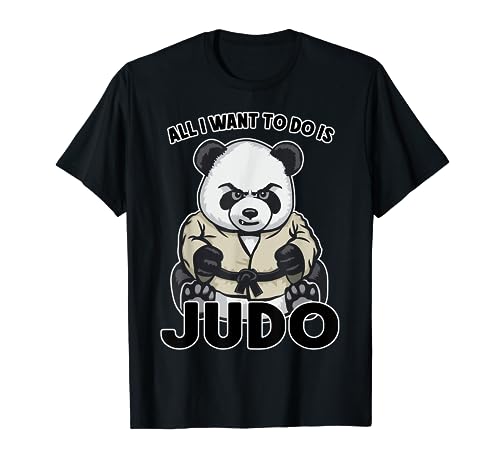 Judo Panda Todo lo que quiero hacer es lindo oso Judoka Camiseta