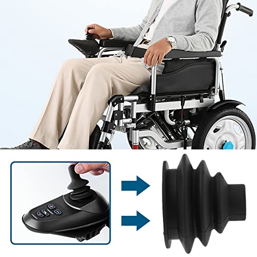 Juego de 2 botones de joystick para silla de ruedas eléctrica, color negro