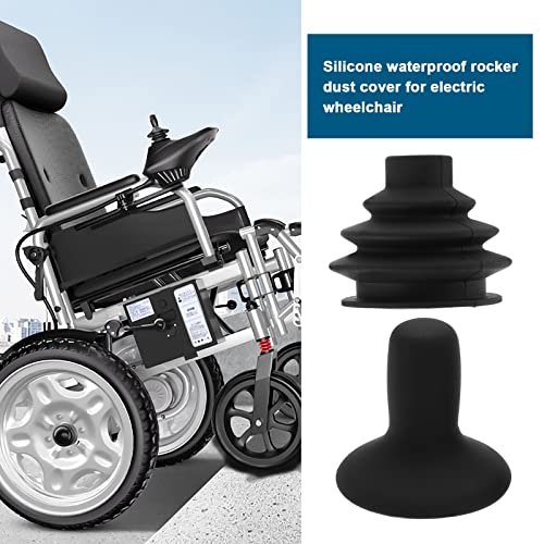Juego de 2 botones de joystick para silla de ruedas eléctrica, color negro
