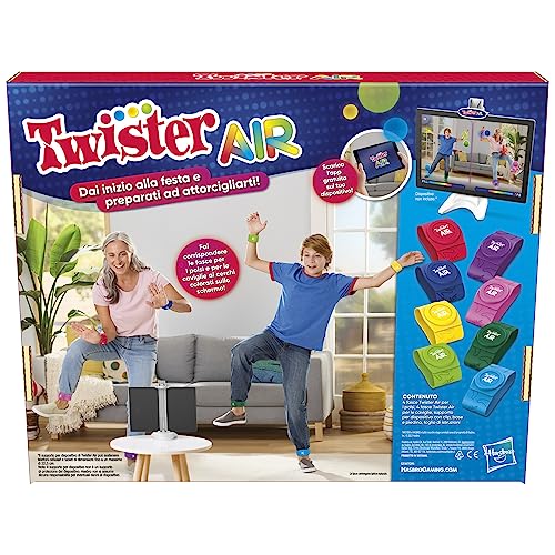 Juego Twister Air, Juego Twister con aplicación de Realidad Aumentada, se Conecta a Dispositivos Inteligentes, Juegos Activos para Fiestas, a Partir de 8 años