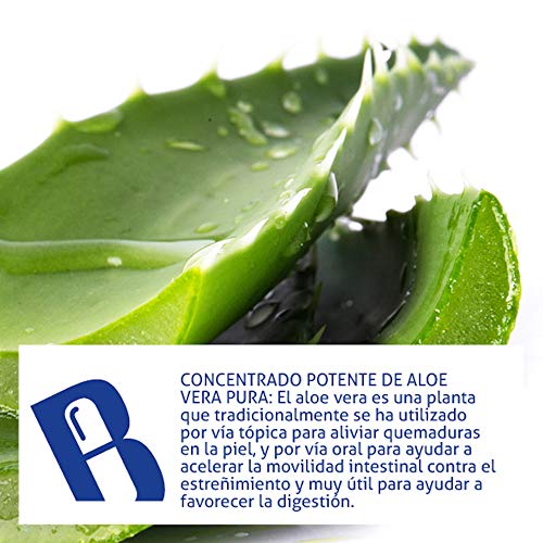 Jugo de Aloe Vera Puro -Concentrado a Base de Jugo de Aloe Vera con Pulpa -1 L - Ideal para Regular el Tránsito Intestinal - Favorece las Digestiones - Potente Efecto Antioxidante