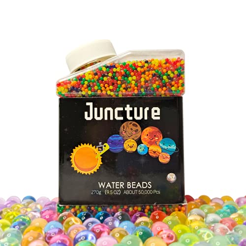 Juncture Perlas de Agua, 50.000 Perlas de Gel, 270g Bolas de Gel para Decoración de Flores, No Tóxico