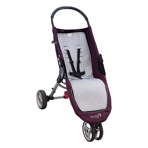 JYOKO KIDS Colchoneta silla de paseo compatible con Joolz y Baby Jogger City Mini, City mini GT2 en algodón (Dandelion)