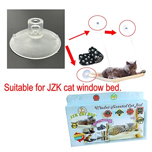 JZK 2 ventosas fuertes para hamaca de gato JZK, accesorio de cama colgante de ventana de gato JZK, ventosas de repuesto para percha de ventana de gato JZK