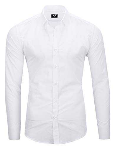 Kayhan Hombre Camisa, TwoFace als Uni White 4XL