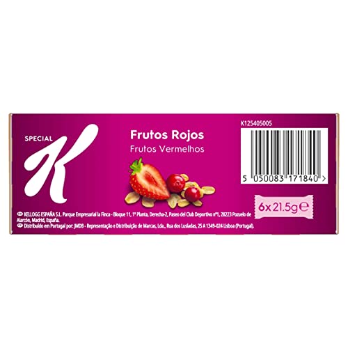 Kellogg's Special K Barritas de Frutos Rojos Pack 6 x 21.5g