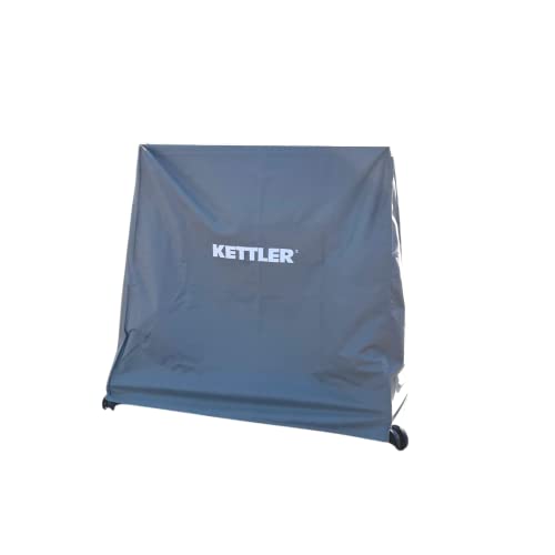 Kettler Cubierta para mesas de ping pong, resistente a la intemperie, ligera, plegable, material estable, resistente, color gris