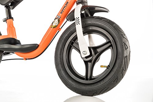 'Kettler Rueda de"Spirit Air Racing – Neumáticos tamaño: 12,5 pulgadas, unidad a partir de 2 años – Rueda de aprendizaje para niños y niñas – Altura ajustable – Color: Naranja y Negro