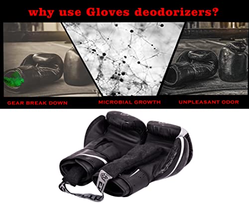 Kraftking Guante eliminador de olores para guantes de portero, guantes de boxeo, fresco, para todo tipo de zapatos y guantes, lino absorbente de olores – desodorante natural
