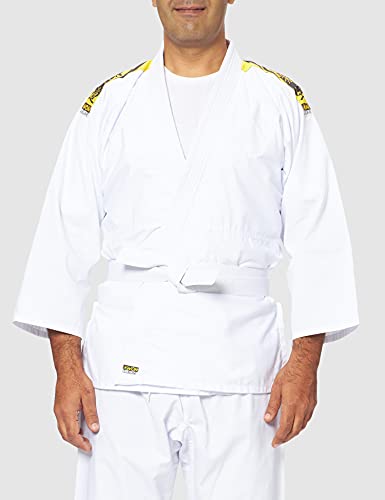 KWON Judo junior - Kimono de artes marciales infantil, tamaño 140 cm, color blanco