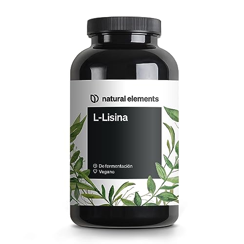 L-Lisina – 365 cápsulas – 1.000 mg por dosis diaria – procedente de fermentación vegetal – producto vegano, alta dosificación, sin aditivos – producido y probado en laboratorio en Alemania