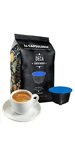 La Capsuleria, café DECA INTENSE, sabor descafeinado (30 cápsulas) Compatibles con el sistema Nescafè Dolce Gusto