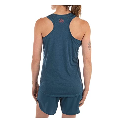 La Sportiva Tracer - Camiseta sin mangas ultraligera para mujer, color azul laguna/tormenta, talla M