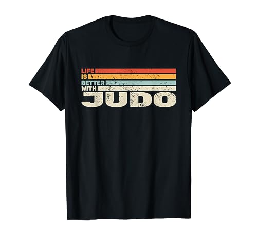 La vida es mejor con judo y judokas vintage judoist judo Camiseta