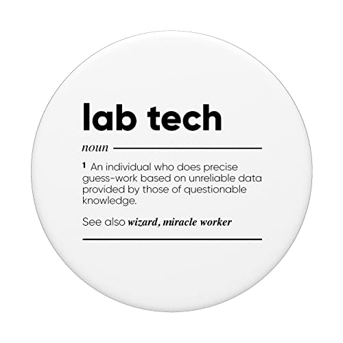 Lab Tech Definición divertida PopSockets PopGrip Intercambiable