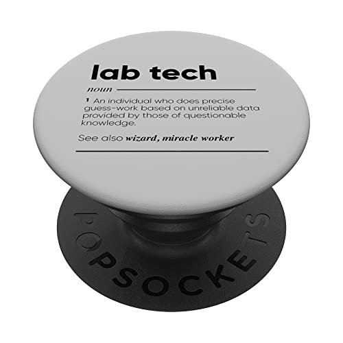 Lab Tech Definición divertida PopSockets PopGrip Intercambiable