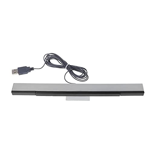 Labstandard Barra de sensor Wii, receptor de barra de sensor remoto con cable de rayos infrarrojos para Wii, accesorios de juego remoto para Wii, mando a distancia, mando de mando, correa de muñeca,