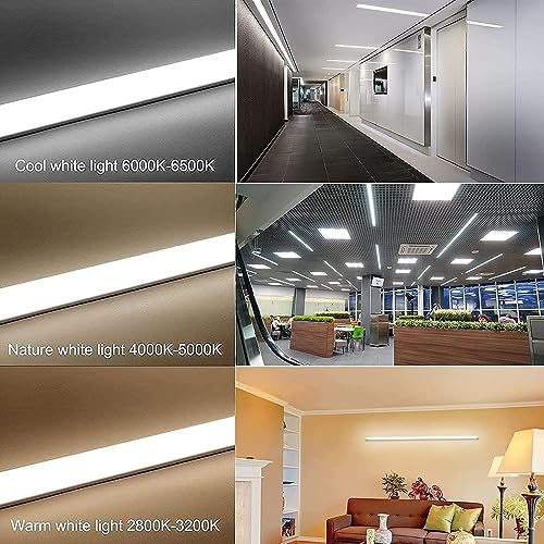 Lampara Luminaria LED Pantalla led para Supermercado, 40W Taller, Hogar y Hospital Luz Blanco Fria 6000K (60 CM, 1 UNIDAD)