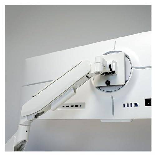 LC-POWER Soporte de Monitor de Escritorio Ajustable - Elevador de Pantalla con Brazo Giratorio de 360° - para Monitores de 17 a 49 - Carga de hasta 20 kg - VESA 75x75mm / 100x100mm - LC-EQ-A49W