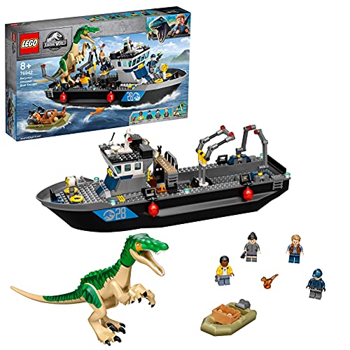 LEGO 76942 Jurassic World Fuga del Barco del Dinosaurio Baryonyx