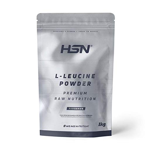 Leucina de HSN | Aminoácido Esencial Activador Anabólico para la Síntesis de Proteínas y Desarrollo Muscular | Componente de los BCAAs | Óptima Disolución, Apto Vegano, Sin Lactosa | 1000 gr