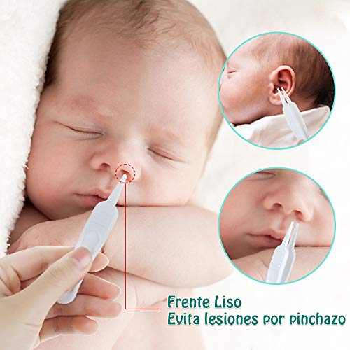 Lictin Set para el Cuidado del Bebé-10 Pcs Kit de Aseo Conveniente para Bebé con Sondas de temperatura de alta precisión, Cepillo de Dientes de Dedo, Ideal para viajar y para el día a día