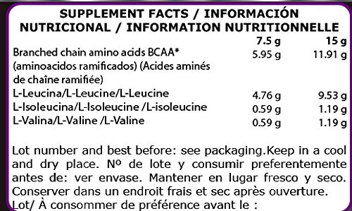 Life Pro BCAA Pro 8:1:1 300 gramos | Suplemento con Aminoácidos de Cadena Ramificada, Leucina, Valina e Isoleucina, Sabor Fruit Punch