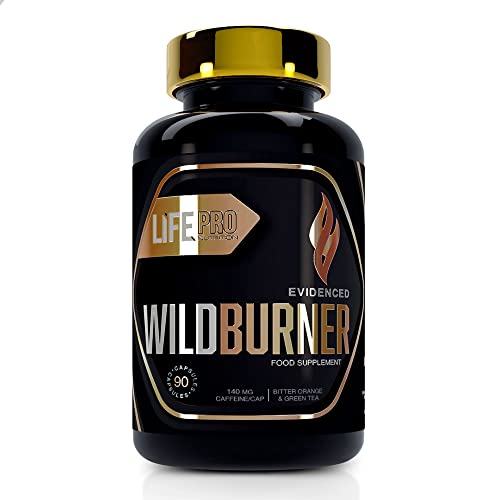 Life Pro Evidenced Wild Burner 90 Caps | Quemagrasas con Cafeína, P-sinefrina y extracto de té verde | Favorece la pérdida de grasa y aumenta el metabolismo