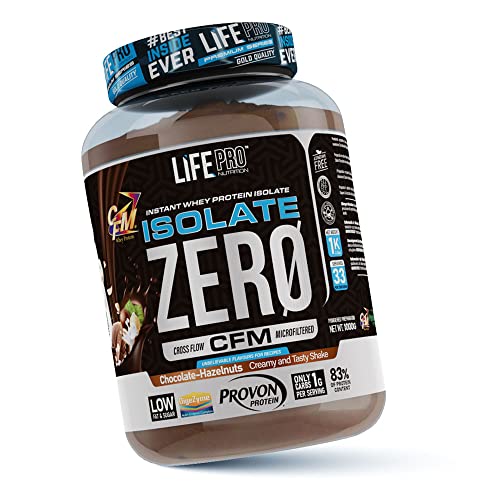Life Pro Isolate Zero 1Kg | Alimento Deportivo de Proteína de Suero Aislada, Suplemento para Mejora y Crecimiento Muscular, Aumenta Resistencia | Contiene todos los aminoácidos esenciales