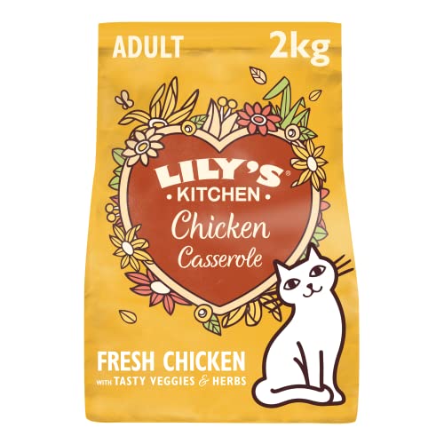 Lily's Kitchen Pienso natural para gatos adultos: receta Cazuela de pollo, sin cereales (2 kg bolsa)