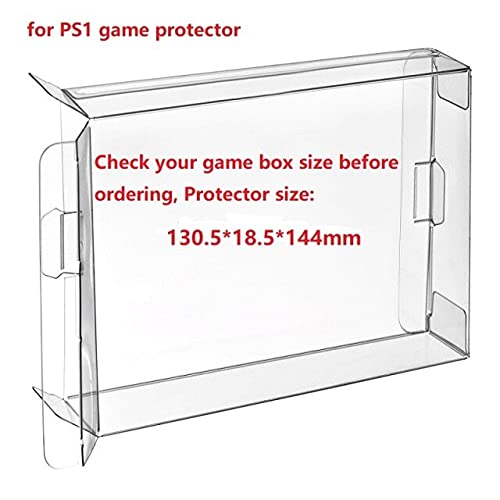 Link-e : 10 X Estuche protector de plastico para caja de juegos compatible con consolas SONY Playstation 1 - PS1
