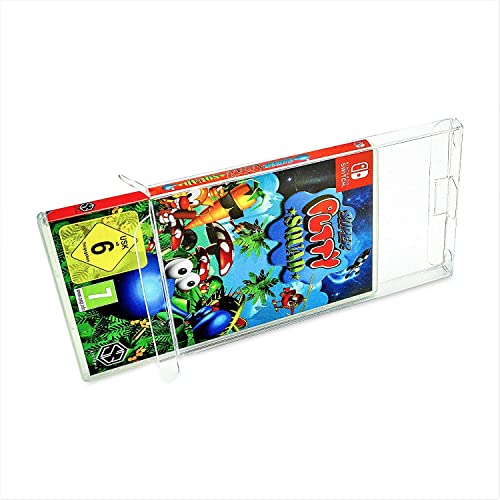 Link-e : 10 X Estuche Protector de Plastico para Caja de Juegos Compatible con la Consola Nintendo Switch