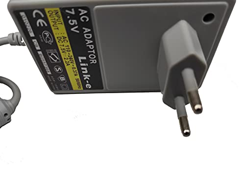 Link-e : Cable cargador de red de 7,5V compatible con la consola Sony Playstation 1, PS1, PS One