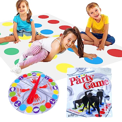 Lithyc Twister Game - Twister Juego Infantil para Niños De 6 Años En Adelante - Twister Junior para 2 Jugadores En Adelante - Juego Interactivo Divertido para La Familia