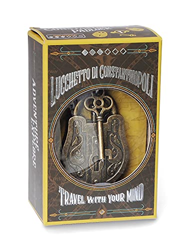 Logica Juegos Art. El Candado de Constantinopla - Rompecabezas de Metal - Dificultad 3/6 Difícil - Cast Puzzle - Serie de Viajeros