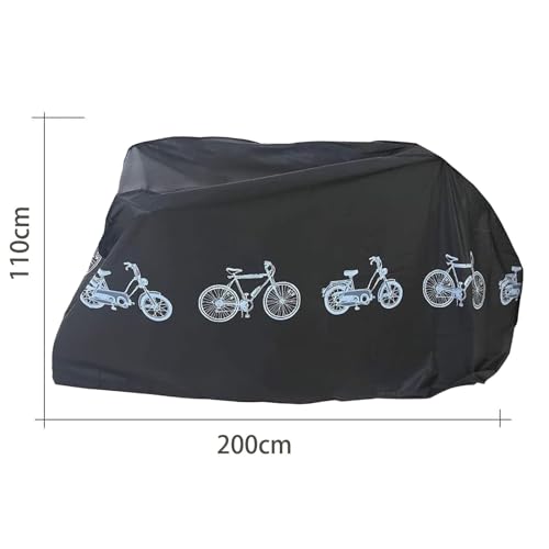 Lona impermeable para bicicleta, impermeable, funda protectora para bicicletas, cubierta para bicicleta, cubierta para bicicleta, cubierta para almacenamiento exterior, protección UV para bicicleta de