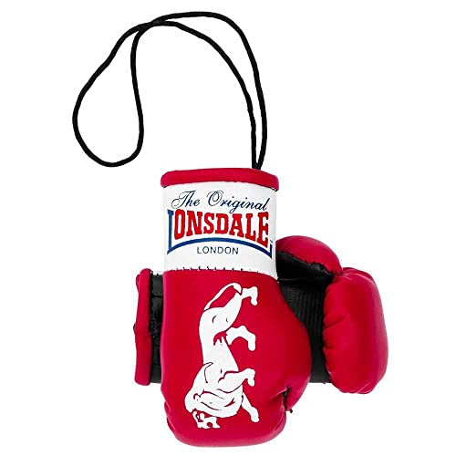 Lonsdale Mini Guantes de Boxeo para Adultos (Unisex), Color Rojo, Talla única