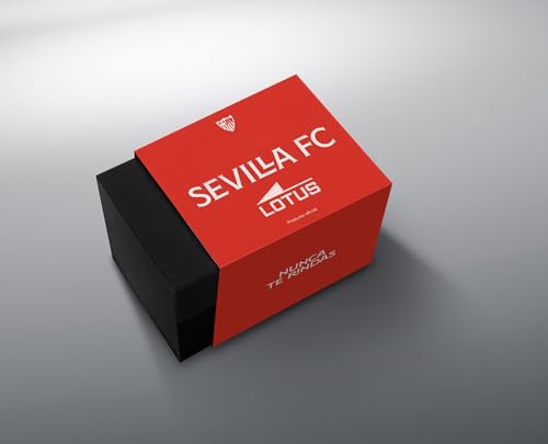 Lotus Reloj 18939/3 Oficial Sevilla FC - Hombre, Temporada 2023/2024, Caja de Acero Inoxidable, Multifunción