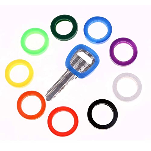 LuLiyLdJ Funda para llave Funda elástica para llave, tapa para llave Funda elástica para llave para una fácil identificación de la llave 8 colores 32 piezas