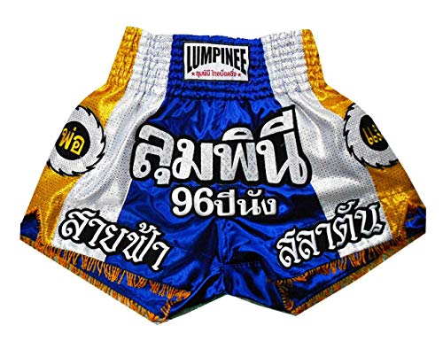 Lumpinee LUM-001 - Pantalones cortos de boxeo para Muay Thai, talla XL