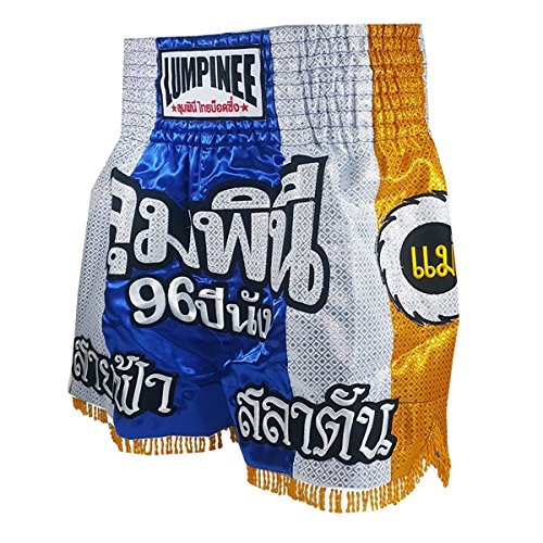 Lumpinee LUM-001 - Pantalones cortos de boxeo para Muay Thai, talla XL