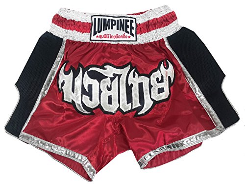 Lumpinee Muay Thai LUM-023 - Pantalones cortos de boxeo (talla XL)