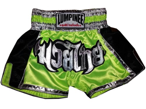 Lumpinee Muay Thai LUM-024 - Pantalones cortos de boxeo (talla M)