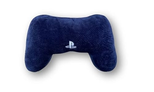 Lyo Mega - Cojín con Mando PS4, para Gamer y Apasionado, Material Ultra Suave, Agradable de apretar, tamaño 40 x 35 cm, Licencia Oficial Sony Playstation, Azul