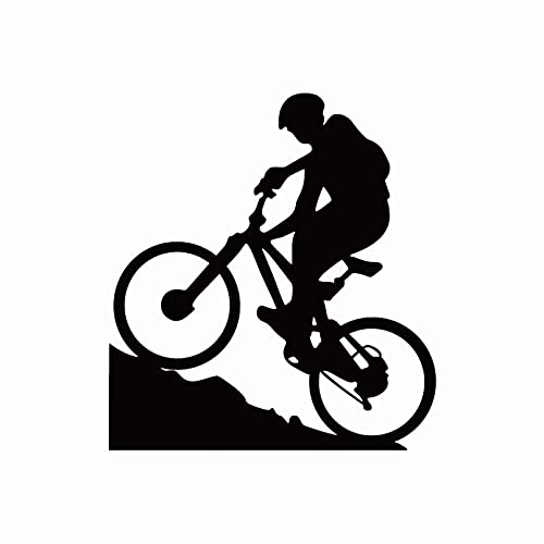 MACMRD Pegatinas De Coche Ciclismo De Montaña Silueta Estilo Deportes Bicicleta Niño Coche Pegatina Accesorios Exteriores Vinilo Calcomanías